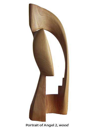 Svetlozar Chavdarov, Portrait of Angel 2, wood